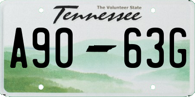 TN license plate A9063G