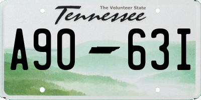 TN license plate A9063I
