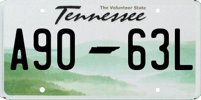 TN license plate A9063L