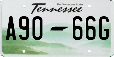 TN license plate A9066G