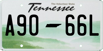 TN license plate A9066L
