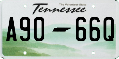 TN license plate A9066Q