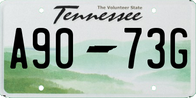 TN license plate A9073G