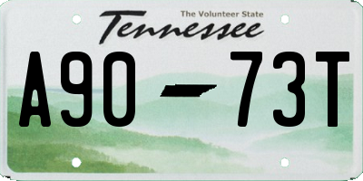 TN license plate A9073T
