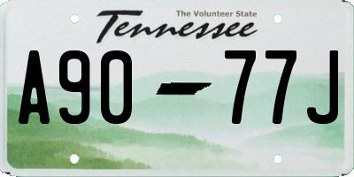 TN license plate A9077J