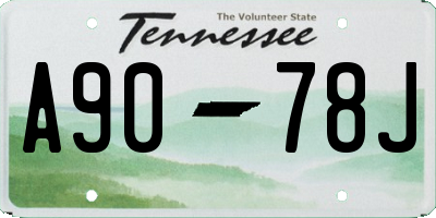 TN license plate A9078J