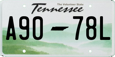 TN license plate A9078L