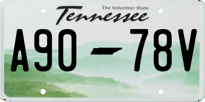 TN license plate A9078V