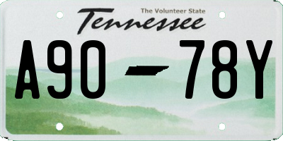TN license plate A9078Y