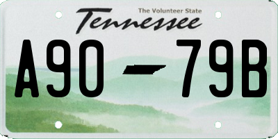 TN license plate A9079B