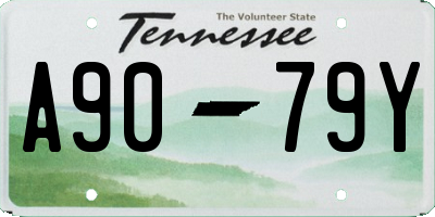 TN license plate A9079Y