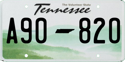 TN license plate A9082O