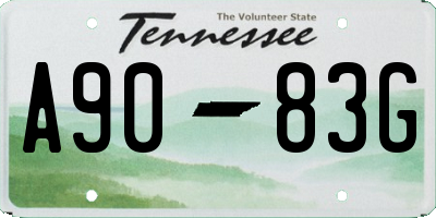 TN license plate A9083G