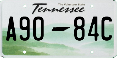 TN license plate A9084C