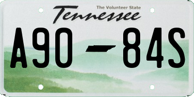 TN license plate A9084S