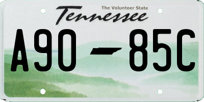 TN license plate A9085C