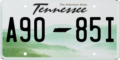 TN license plate A9085I
