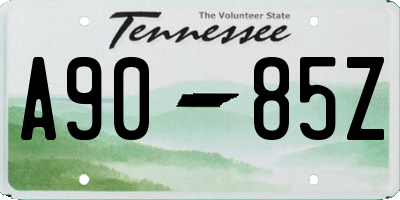 TN license plate A9085Z