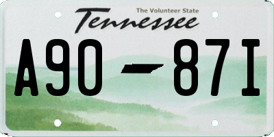 TN license plate A9087I