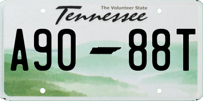 TN license plate A9088T