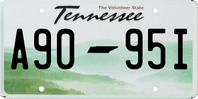 TN license plate A9095I