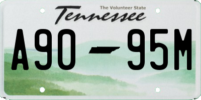 TN license plate A9095M