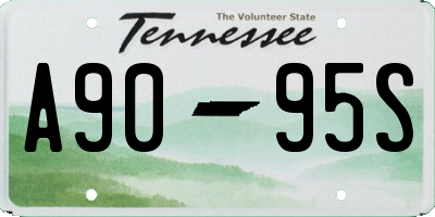 TN license plate A9095S