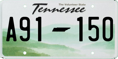 TN license plate A9115O