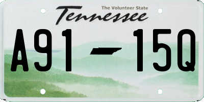 TN license plate A9115Q