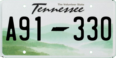 TN license plate A9133O