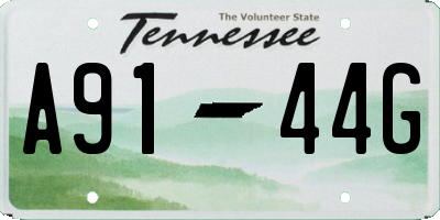 TN license plate A9144G