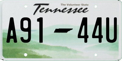 TN license plate A9144U