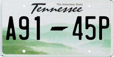 TN license plate A9145P
