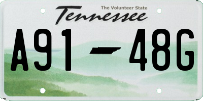 TN license plate A9148G