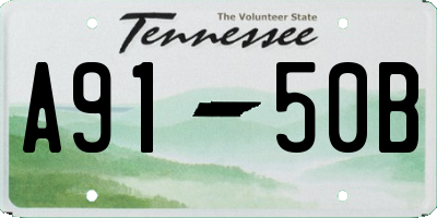 TN license plate A9150B