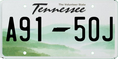TN license plate A9150J
