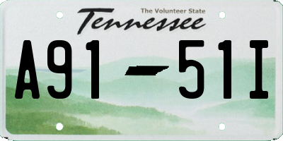 TN license plate A9151I
