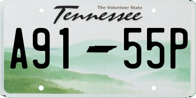 TN license plate A9155P