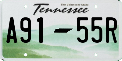 TN license plate A9155R
