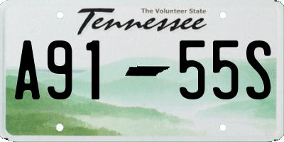 TN license plate A9155S