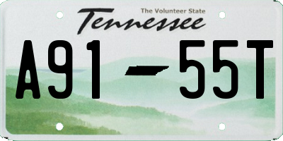 TN license plate A9155T
