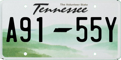 TN license plate A9155Y