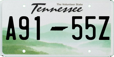 TN license plate A9155Z