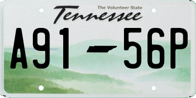 TN license plate A9156P