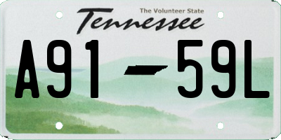 TN license plate A9159L