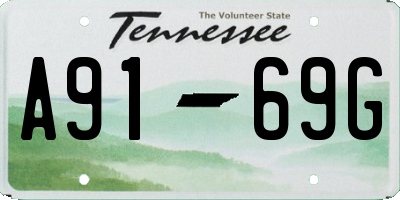 TN license plate A9169G