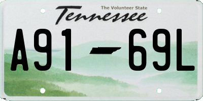 TN license plate A9169L
