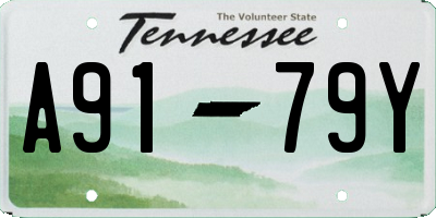 TN license plate A9179Y