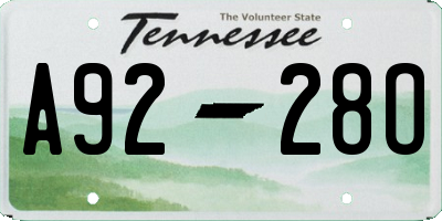 TN license plate A9228O