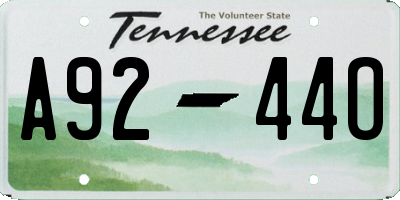 TN license plate A9244O